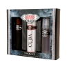Cuba Black Men - Coffret Pour Homme, Eau de Toilette, Deodorant, Après-rasage