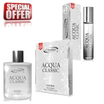 Chatler Acqua Classic Men - Ensemble promotionnel, Eau de Parfum 100 ml + Eau de Parfum 30 ml