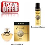 La Rive Cash - Coffret promotionnel, Eau de Parfum Pour Femme, Deodorant