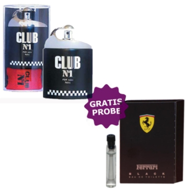New Brand CLUB No.1 Men 100 ml + echantillon Ferrari Black