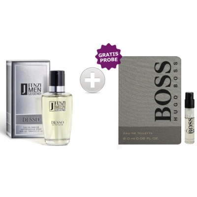 JFenzi Desso Legend Men 100 ml + echantillon Hugo Boss Bottled