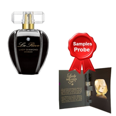 La Rive Lady Diamond 75 ml + echantillon Paco Rabanne Lady Million