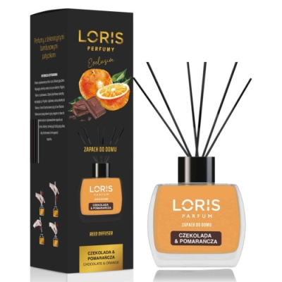 Loris Chocolat & Orange, Diffuseur Arôme, Desodorisant sticks - 120 ml