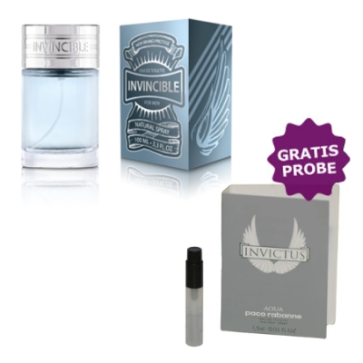 New Brand Invincible Men 100 ml + echantillon Paco Rabanne Invictus