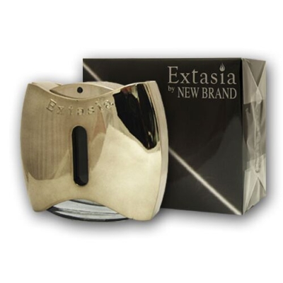 New Brand Extasia Men - Eau de Toilette pour Homme 100 ml, echantillon Calvin Klein Euphoria Men 1,2 ml