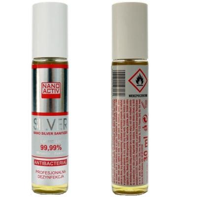 Nano Silver Sanitizer - Spray dEsinfectant antibactErien Alkohol 70% - 30 ml
