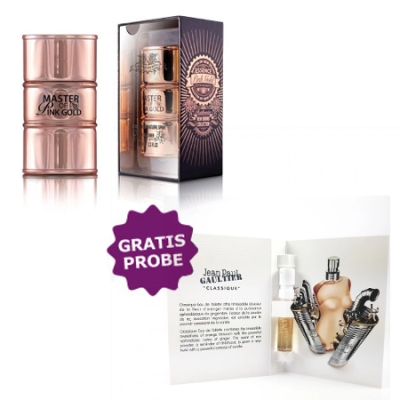 New Brand Master of Essence Pink Gold 100 ml + echantillon Jean Paul Gaultier Classique