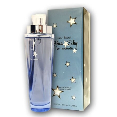 New Brand Blue Sky 100 ml + echantillon Thierry Mugler Angel