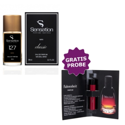 Sensation No.127, 36 ml + echantillon gratuit Christian Dior Fahrenheit