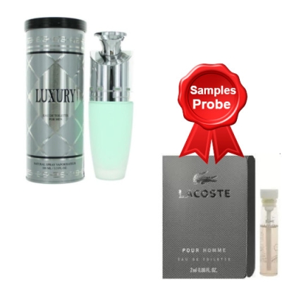 New Brand Luxury Men 100 ml + echantillon Lacoste Pour Homme
