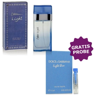 New Brand Ohh Light 100 ml + echantillon D&G Light Blue Femme