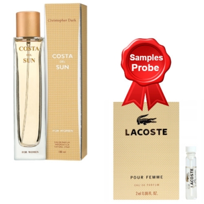 Christopher Dark Costa Del Sun Brown 100 ml + echantillon Lacoste Pour Femme