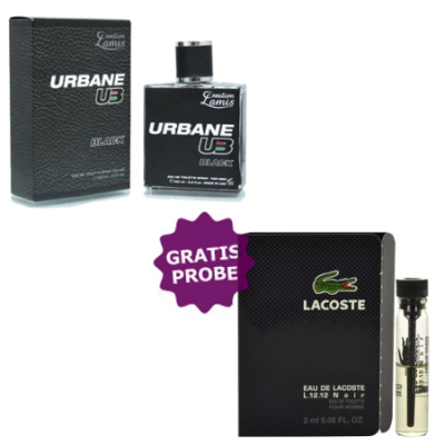 Lamis Urbane UB Black 100 ml + echantillon Lacoste L.12.12 Noir