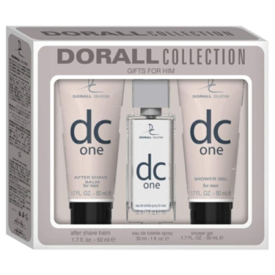 Dorall DC One - Set pour Homme, Eau de Toilette, Baume à raser, Gel Douche