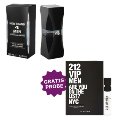 New Brand 4 Men 100 ml + echantillon Carolina Herrera 212 VIP Men