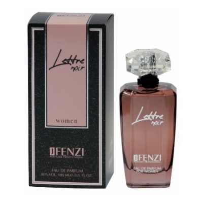 JFenzi Lettre Noir - Eau de Parfum pour Femme 100 ml