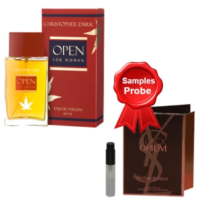 Christopher Dark Open Woman 100 ml + echantillon Yves Saint Laurent Opium Women
