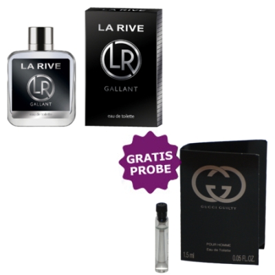La Rive Gallant 100 ml + echantillon Gucci Guilty Homme