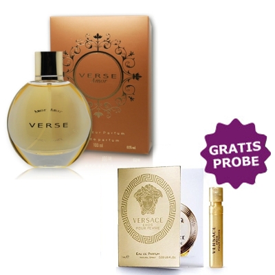 Cote Azur Verse Amor 100 ml + echantillon Versace Eros Pour Femme