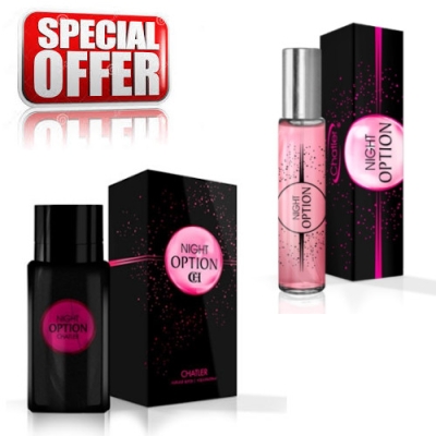 Chatler Option Night - Ensemble promotionnel, Eau de Parfum 100 ml + Eau de Parfum 30 ml