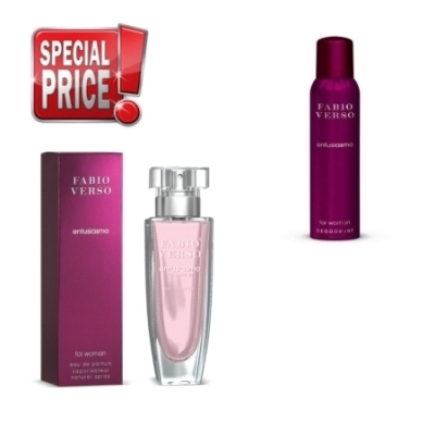 Fabio Verso Entusiasmo - Promotional Set, Eau de Parfum, Deodorant