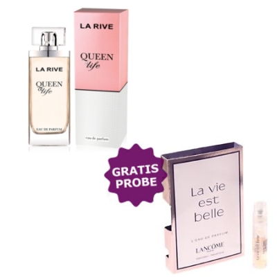 La Rive Queen of Life 75 ml + echantillon Lancome La Vie Est Belle