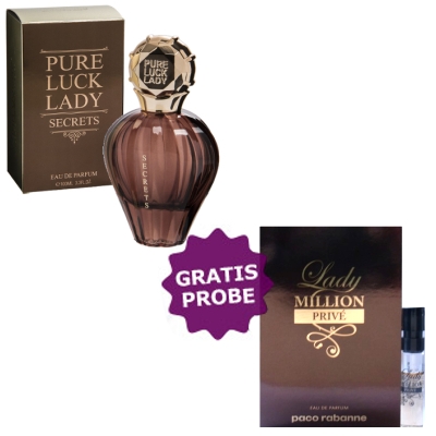 Linn Young Pure Luck Lady Secrets 100 ml + echantillon Paco Rabanne Lady Million Prive