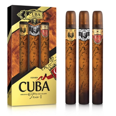 Cuba Trio I Men - Gold, Royal, VIP - Coffret Pour Homme 3 x 35 ml