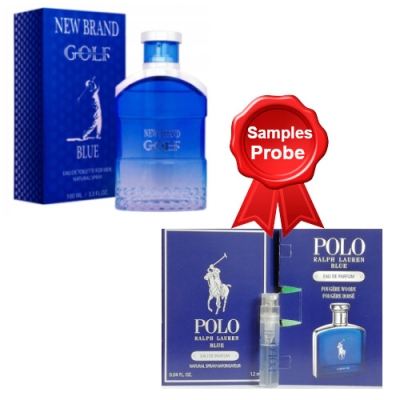 New Brand Golf Blue 100 ml + echantillon Ralph Lauren Polo Blue