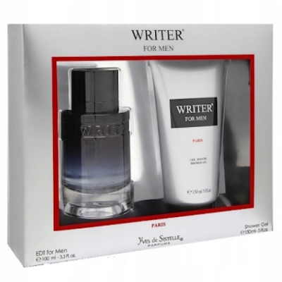 Paris Bleu Yves De Sistelle Writer - Coffret Pour Homme, Eau de Toilette, Gel Douche