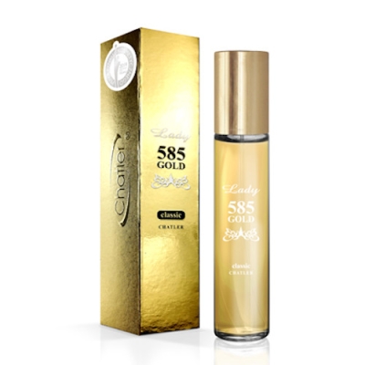 Chatler 585 Gold Lady - Ensemble promotionnel, Eau de Parfum 100 ml + Eau de Parfum 30 ml