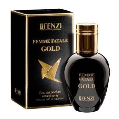 JFenzi Femme Fatale Gold 100 ml + echantillon Lady Gaga Fame