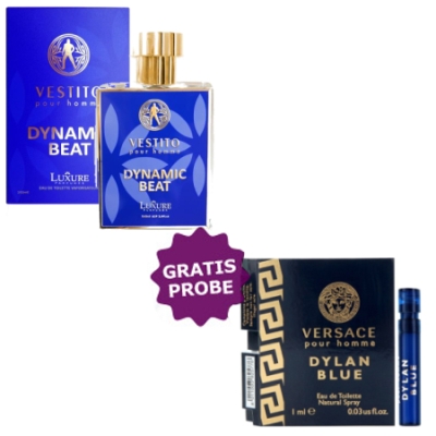 Luxure Vestito Dynamic Beat 100 ml + echantillon Versace Dylan Blue Homme