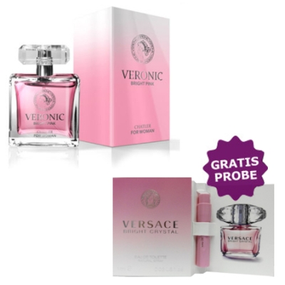 Chatler Veronic Bright Pink 100 ml + echantillon Versace Bright Crystal