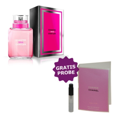 Chatler Chantre Viva Chatler 100 ml + echantillon Chanel Chance Eau Vive