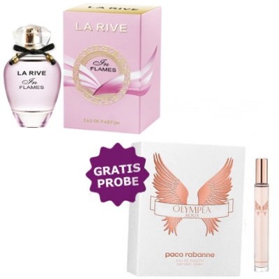 La Rive In Flames 90 ml + echantillon Paco Rabanne Olympea