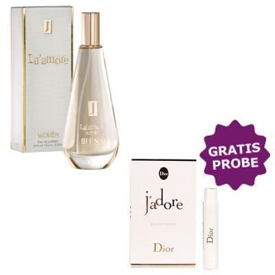 JFenzi La Amore 100 ml + echantillon Dior Jadore