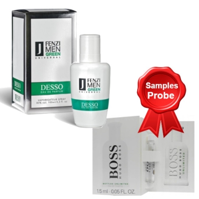 JFenzi Desso Green Universal 100 ml + echantillon Hugo Boss Bottled Unlimited