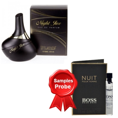 Linn Young Night Jive 100 ml + echantillon Hugo Boss Nuit Femme