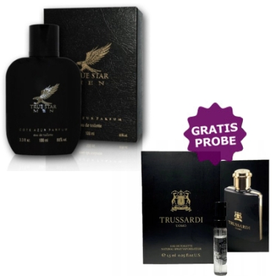 Cote Azur True Star Men 100 ml + echantillon Trussardi Uomo