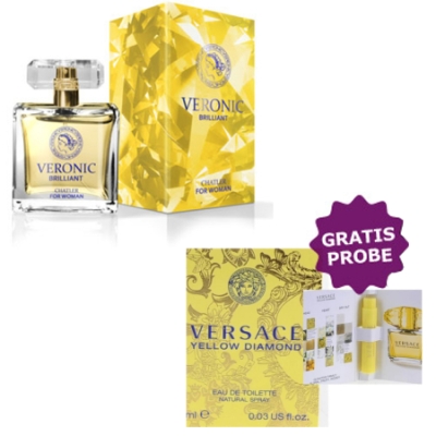 Chatler Veronic Brilliant 100 ml + echantillon Versace Yellow Diamond