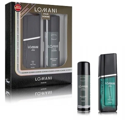 Lomani Pour Homme - Coffret pour Homme, Eau de Toilette, deodorant