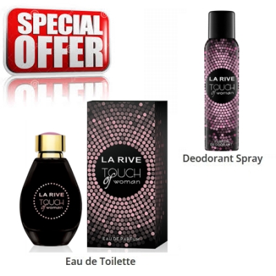 La Rive Touch Woman - Coffret promotionnel, Eau de Parfum, Deodorant