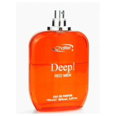 Chatler Deep Red Men - Eau de Parfum Pour Homme, testeur 50 ml