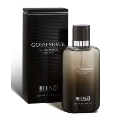 JFenzi Gossi Silver Men - Eau de Parfum 100 ml, echantillon Gucci Guilty Homme