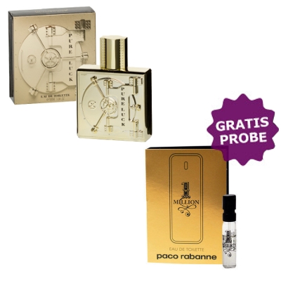 Linn Young Pure Luck Men 100 ml + echantillon Paco Rabanne 1 Million