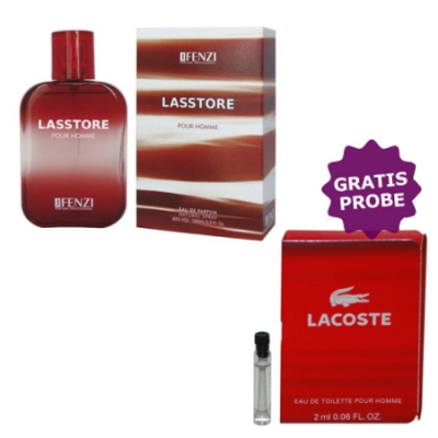 JFenzi Lasstore Pour Homme 100 ml + echantillon Lacoste Style in Play