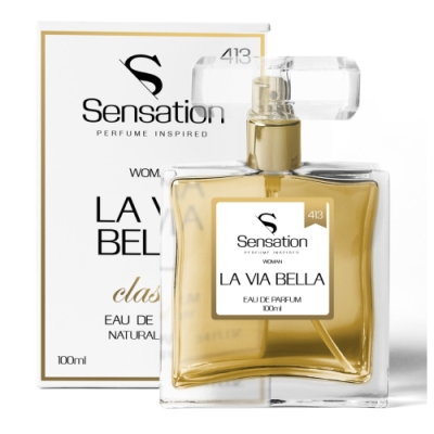 Sensation 413 La Via Bella - Eau de Parfum pour Femme 100 ml