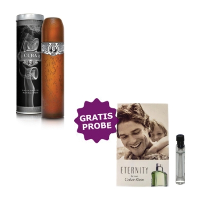 Cuba Grey 100 ml + echantillon Calvin Klein Eternity Men