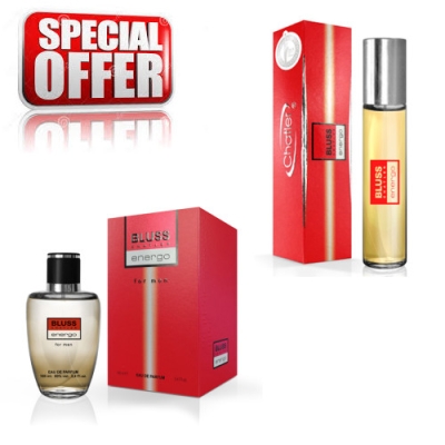 Chatler Bluss Energo - Ensemble promotionnel, Eau de Parfum 90 ml + Eau de Parfum 30 ml